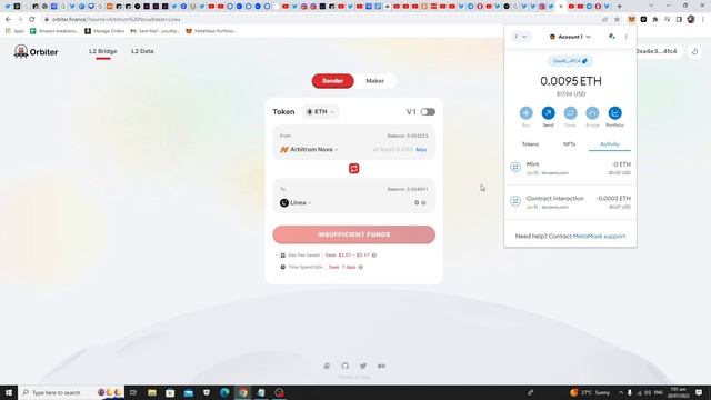 One Transaction For 3 Airdrops - Orbiter, Linea, Zksync Era. Cost = 0.24$. смотреть онлайн