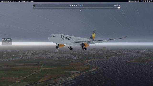 X Plane 11 2020 New York плохая погода смотреть онлайн
