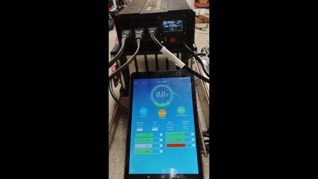 2500W Inverter Heavy Load Test With 24V 48ah SPIM08HP Battery Pack