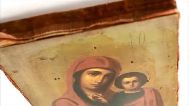Старинная икона Казанской Божией Матери. DR0102 смотреть онлайн