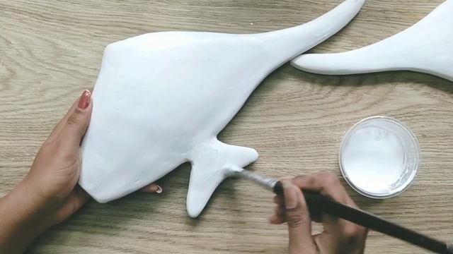 Beautiful Handmade Fish Home Decor | White Cement Decor Ideas | DIY Decor Ideas