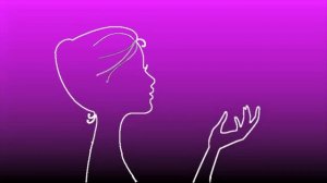 ФУТАЖ Рисунок девушки