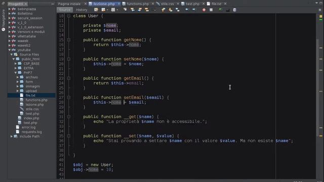 PHP 7 Tutorial ITA metodi magici GET e SET OOP (13) #51 смотреть онлайн