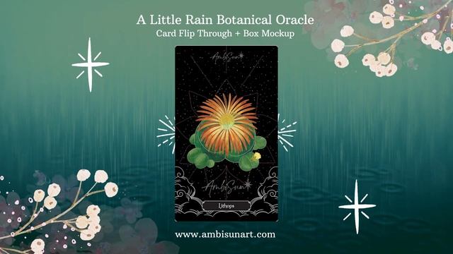 A Little Rain Oracle Card Flip Through + Deck Mockup Preview смотреть онлайн