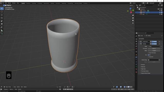 Creating a Coffee Mug in Blender 3.4.1 - Part 1 смотреть онлайн