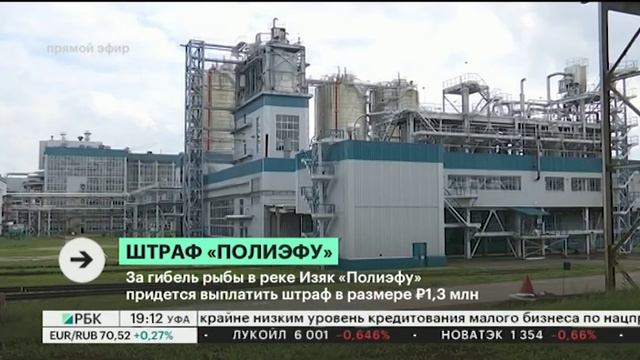 За гибель рыбы в реке Изяк "Полиэфу" придется выплатить штраф в размере 1,3 млн руб. смотреть онлайн