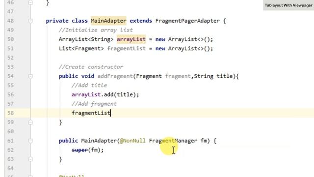 How to Implement Tablayout With Viewpager in Android Studio | Tablayout+Viewpager | Android Coding смотреть онлайн