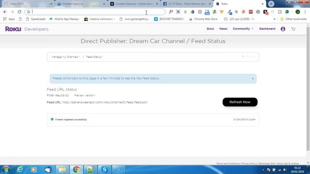 Forcing an update of JSON feed in ROKU and updating device смотреть онлайн