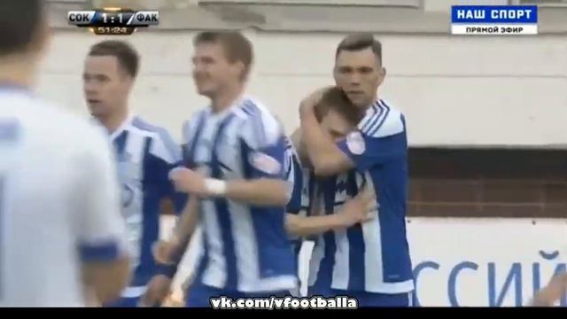 Сокол 1-1 Факел Гол Коротаев А. 27.03.2016 смотреть онлайн