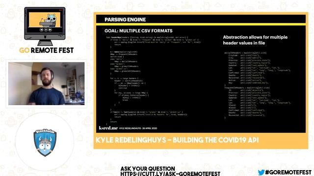 Go Remote Fest 2020: Kyle Redelinghuys - Building the COVID19 API смотреть онлайн