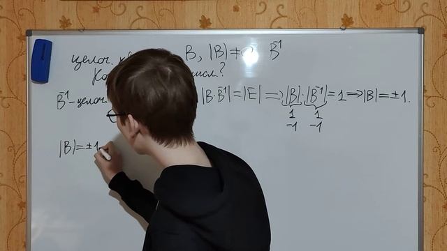 Когда обратная матрица к целочисленной матрице также целочисленная? смотреть онлайн