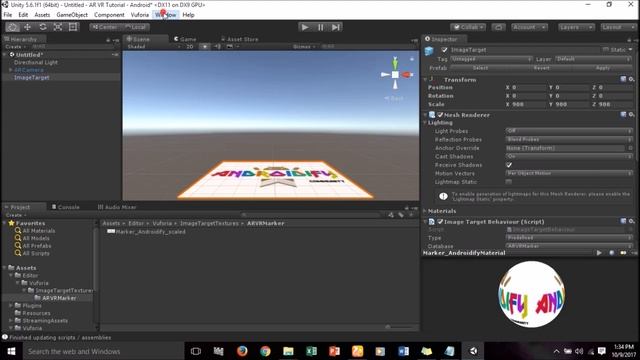 How To Make AR VR (Augmented Reality & Virtual Reality) Using Eyewear Vuforia смотреть онлайн