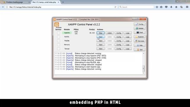 06 - PHP with MYSQL - beginner series - Embedding PHP in HTML смотреть онлайн