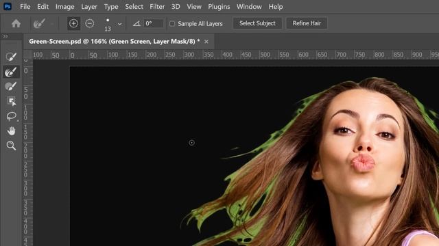 How To Remove a GREEN SCREEN in Photoshop! смотреть онлайн