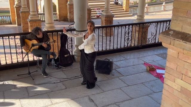 Plaza de Espana Seville with Flamenco Performance смотреть онлайн