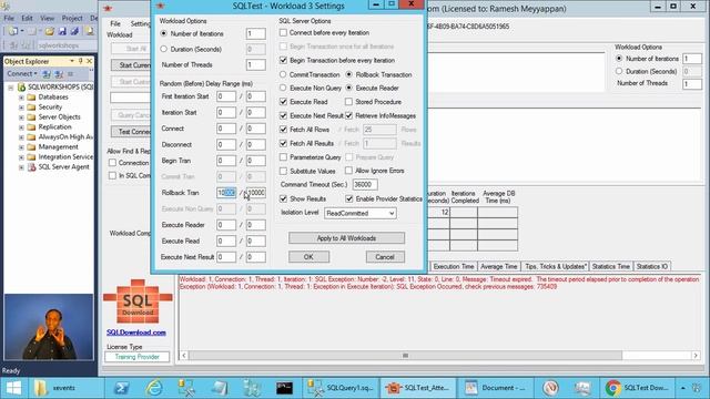 SQL Server Command Timeout - Application Timeout - Attention смотреть онлайн