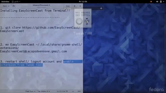 EasyScreenCast Installation in Linux | Screen Recorder GNOME смотреть онлайн