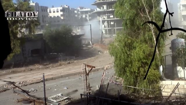 Syria. Tank T72 vs RPG / попадание РПГ в танк Т-72 смотреть онлайн