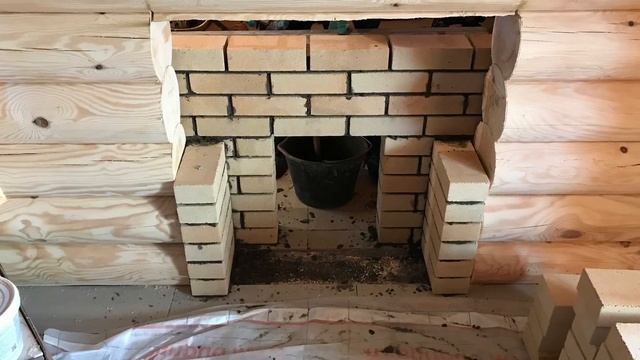 Как сделать монтаж банной печи с порталом из кирпича смотреть онлайн