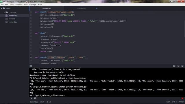 Learning Python | Real World Application| 151 Connecting the Front end to the Back end Part 1 смотреть онлайн