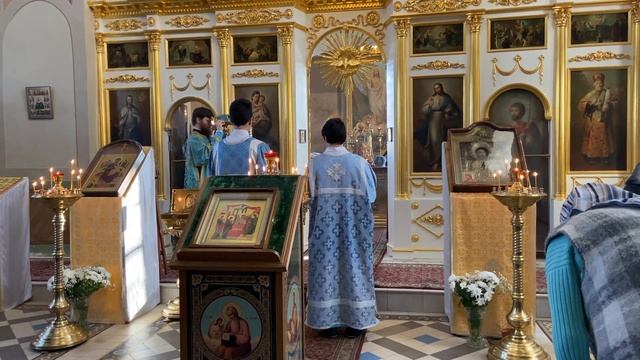 Херувимская песнь. Богослужение в храме Святителя Николая смотреть онлайн