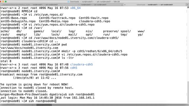 Virtual Machines - CDH5 - Update yum repositories смотреть онлайн
