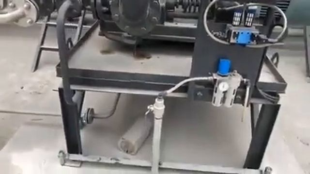 Работа электро-пневматического клапана битума!