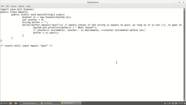 Java Equals Simple Example смотреть онлайн