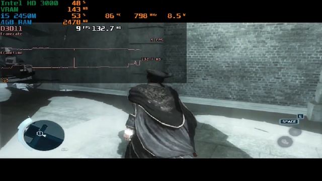 Assassin's Creed III : HD3000 + i5 2450M + 4GB RAM | Lowest 800x600 смотреть онлайн