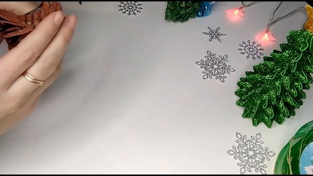 Новогодняя игрушка шишка из фоамирана.Christmas DIY. Сhristmas ornaments. смотреть онлайн