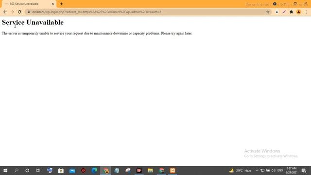 WordPress Service Unavailable. The server is temporarily unable to service your request due to .... смотреть онлайн