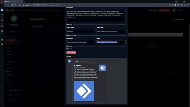 Dyno Bot Tutorials - Reaction Roles Embedded Message Functionality смотреть онлайн