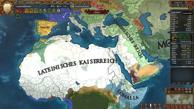 Europa Universalis IV - Latin Empire / Imperium Romaniae (Feudal Crusader State) смотреть онлайн