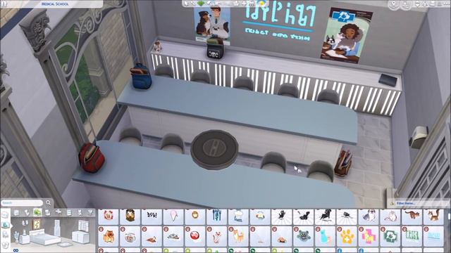 MED SCHOOL - University | Sims 4 Speed Build смотреть онлайн