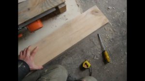 Выборка четверти советским электрорубанком