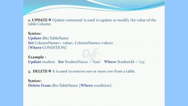 DML & DCL Commands With Examples. | DML | DCL | SQL Command Types | DBMS смотреть онлайн