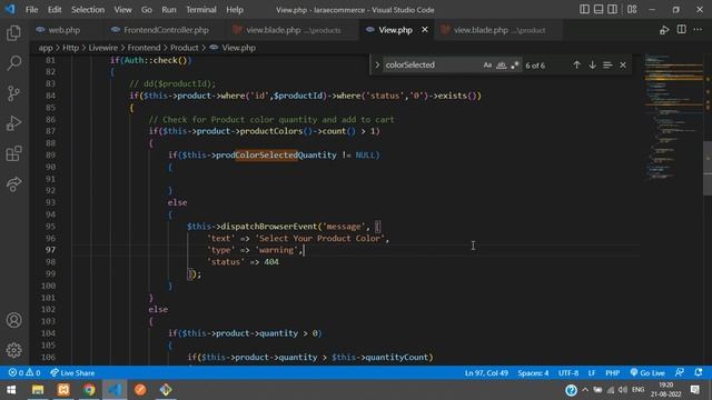 Laravel 9 Ecom - Part 33: Add to Cart - How to Add product to cart using Livewire in Laravel 9 смотреть онлайн