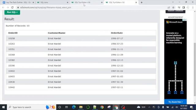 HOW TO JOIN TABLES in SQL | SQL Tutorial For Beginners | w3school SQL | Izzy The Tech Guy | Ep. 14 смотреть онлайн