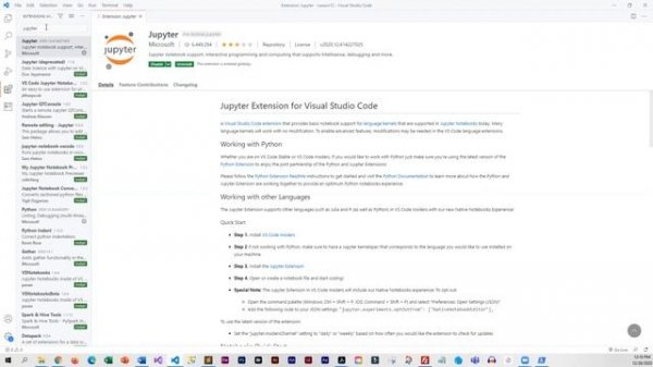adding python extensions to vscode
