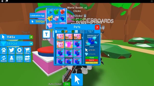 EVENT ПЕТ 0,003125%! ВЫБИЛ СУПЕР ПЕТА В СИМУЛЯТОРЕ ЛЕГЕНДА КЛИКА! ROBLOX Clicking Legends смотреть онлайн