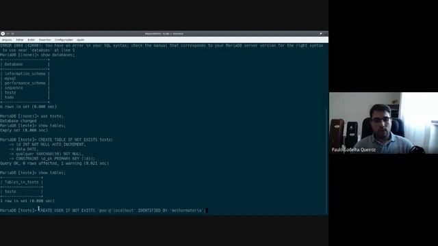 Principais comandos do mariaDB смотреть онлайн