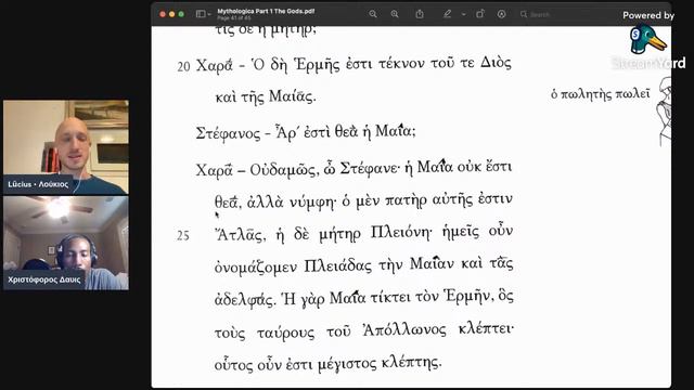 Mythologica HERMES | Ancient Greek lesson LIVE in LATIN • with Chris "Pernox" Davis смотреть онлайн