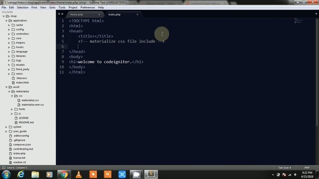 E-commerce Project in Code-igniter & Materialize Framework Part-1 смотреть онлайн
