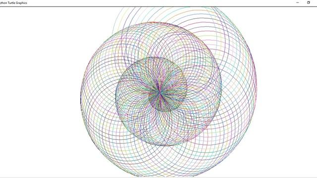 Oddly satisfying video | Computer generated pattern | Made using Python and Turtle Library смотреть онлайн