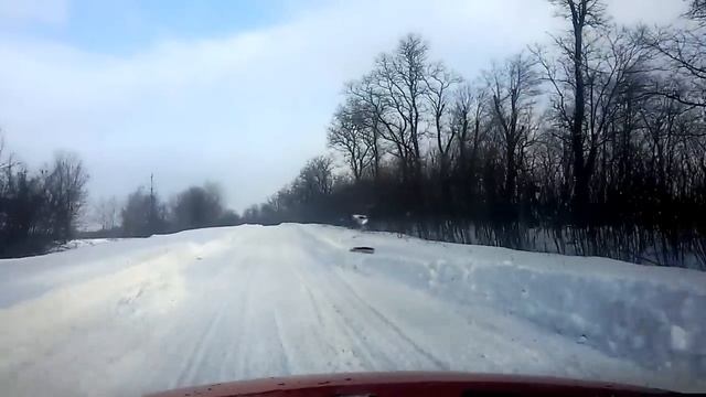 Зимняя дорога Украины .Snow road Ukraine смотреть онлайн