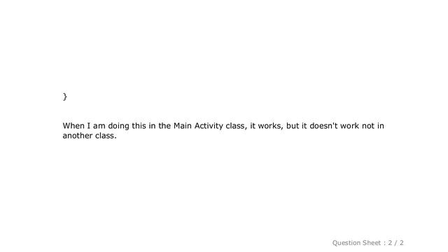 Android : findViewById() not working in a not MainActivity class смотреть онлайн