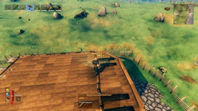 Valheim | Вальхейм ОЧАГ И ДОМ - СТРОИМ ГОРОД | Дом Фермера смотреть онлайн