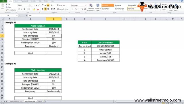 YIELD Function in Excel | How to use Excel YIELD Function? смотреть онлайн