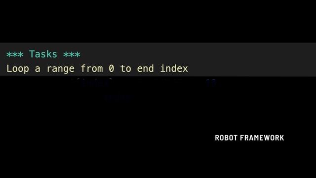Using for loops in Robot Framework and Python смотреть онлайн