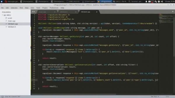 Пишем CLI клиент для VK